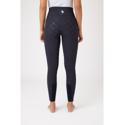 Pantaloni con fondello in silicone Désirée a vita alta da donna Horze Blu navy scuro Pantaloni con fondello in silicone Désirée a vita alta da donna Horze Blu navy scuro
