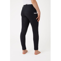 Leggings a vita alta in silicone Lucinda per bambini Horze Blu navy scuro