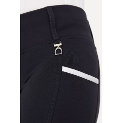 Leggings a vita alta in silicone Lucinda per bambini Horze Blu navy scuro