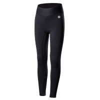 Leggings da equitazione invernali con fondo in silicone Active per bambini Horze Blu navy scuro