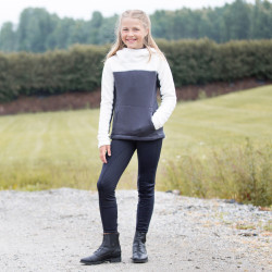 Leggings da equitazione invernali con fondo in silicone Active per bambini Horze Blu navy scuro Leggings da equitazione invernali con fondo in silicone Active per bambini Horze Blu navy scuro