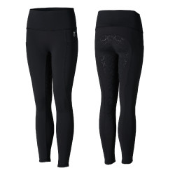 Leggings a copertura totale Gillian per bambini Horze Nero