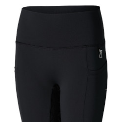 Leggings a copertura totale Gillian per bambini Horze Nero