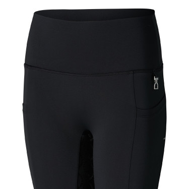 Leggings a copertura totale Gillian per bambini Horze Nero