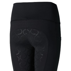 Leggings a copertura totale Gillian per bambini Horze Nero