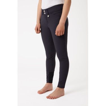 Pantaloni da equitazione Grand Prix con grip in silicone integrale per bambini Horze Peacoat blu scuro