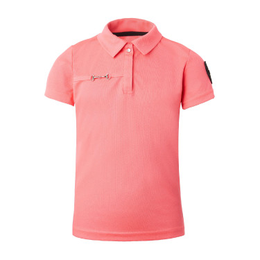 Polo funzionale a maniche corte Denise bambino Horze Rosa