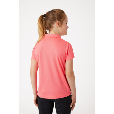 Polo funzionale a maniche corte Denise bambino Horze Rosa