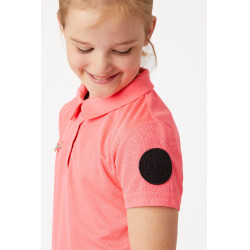 Polo funzionale a maniche corte Denise bambino Horze Rosa