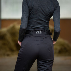 Pantaloni da equitazione termici trapuntati Dana da donna B Vertigo Nero