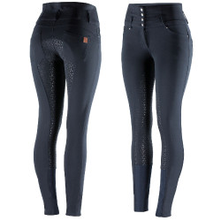 Pantaloni da equitazione a vita alta Tara con grip in silicone a fondo intero da donna Horze