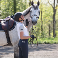 Pantaloni da equitazione Meghan full grip in silicone da donna B Vertigo Blu navy scuro Pantaloni da equitazione Meghan full grip in silicone da donna B Vertigo Blu navy scuro