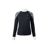 Polo da concorso in pizzo a maniche lunghe Sylvie Horze Blu navy scuro Polo da concorso in pizzo a maniche lunghe Sylvie Horze Blu navy scuro