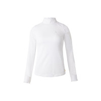 Polo da concorso in pizzo a maniche lunghe Sylvie Horze Bianco