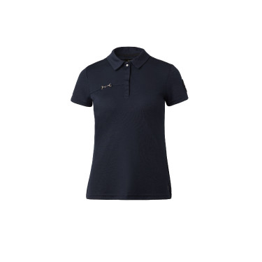 Polo funzionale a maniche corte da donna Denise Horze Blu navy scuro Polo funzionale a maniche corte da donna Denise Horze Blu navy scuro