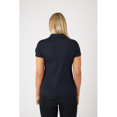 Polo funzionale a maniche corte da donna Denise Horze Blu navy scuro Polo funzionale a maniche corte da donna Denise Horze Blu navy scuro