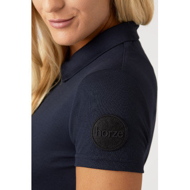 Polo funzionale a maniche corte da donna Denise Horze Blu navy scuro Polo funzionale a maniche corte da donna Denise Horze Blu navy scuro