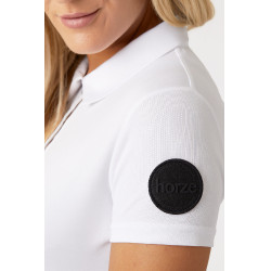 Polo funzionale a maniche corte da donna Denise Horze Bianco