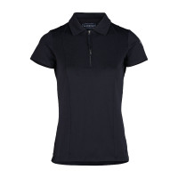 Polo da concorso a maniche corte con colletto Claudine da donna B Vertigo Blu navy scuro