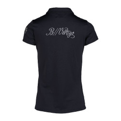 Polo da concorso a maniche corte con colletto Claudine da donna B Vertigo Blu navy scuro Polo da concorso a maniche corte con colletto Claudine da donna B Vertigo Blu navy scuro