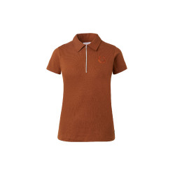 Polo Amy in cotone elasticizzato a maniche corte da donna Horze Polo Amy in cotone elasticizzato a maniche corte da donna Horze