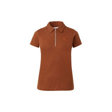 Polo Amy in cotone elasticizzato a maniche corte da donna Horze Polo Amy in cotone elasticizzato a maniche corte da donna Horze