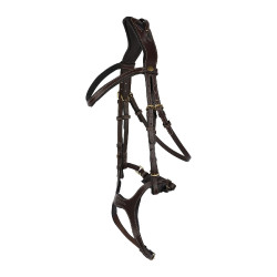 Filet anatomico Peckham con ricamo Horze