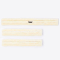 Set di coperture protettive per pettorale in pelliccia sintetica Narvik (3 pezzi) Horze Avorio Bianco