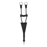 Freccia di martingala in cuoio Wimbledon Horze Nero Freccia di martingala in cuoio Wimbledon Horze Nero
