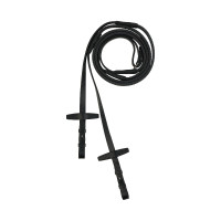 Redini Muswell in cuoio con gomma Horze Nero