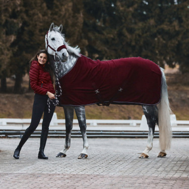 Coperta in pile Kiel Horze Rosso scuro