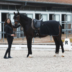 Coprireni in pile Kiel Horze Nero