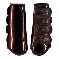 Stinchiere chiuse con paillettes Horze Marrone