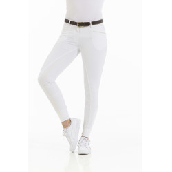 Pantaloni Equithème Kendal fondo in silicone Bianco Pantaloni Equithème Kendal fondo in silicone Bianco