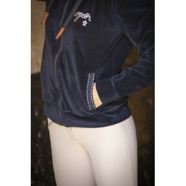 Felpa con zip Emy Velvet Pénélope Felpa con zip Emy Velvet Pénélope