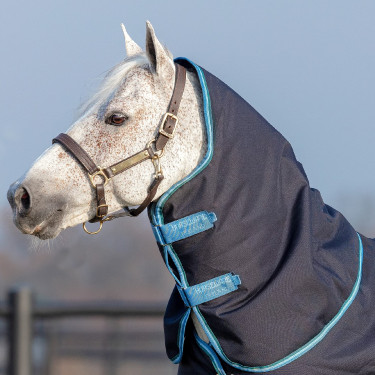 Copricollo Horseware Amigo® Bravo 12 Original 150g 1200D Marina / turchese Blu