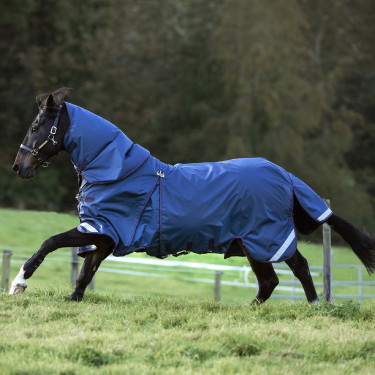 Coperte Horseware Rambo Optimo 3 in 1 Split Technology Blu denim