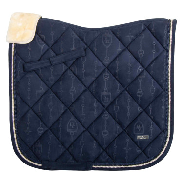 Sottosella da dressage HV Polo con montone Lauren Blu navy