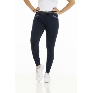 Pantaloni Equithème Kylie con fondo in silicone Blu navy Pantaloni Equithème Kylie con fondo in silicone Blu navy