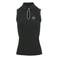 Polo Equithème Sarah senza maniche Nero Polo Equithème Sarah senza maniche Nero