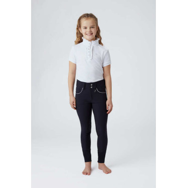 Pantaloni da equitazione con fondo in pelle per bambini Horze Aubrey Pantaloni da equitazione con fondo in pelle per bambini Horze Aubrey