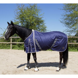 Camicia in cotone T de T Marina / grigio Blu