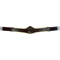 Sottopancia anatomico in cuoio con montone T de T Havana scuro Marrone