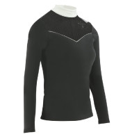 Polo Equithème Valencia a maniche lunghe Nero Polo Equithème Valencia a maniche lunghe Nero