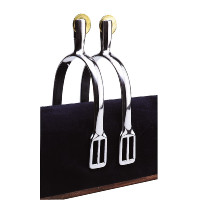 Éperons Feeling Prince de Galles inox à molette lisse Éperons Feeling Prince de Galles inox à molette lisse