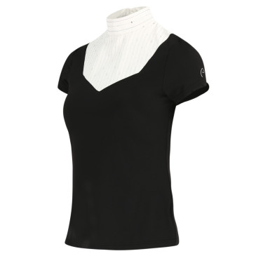 Polo Equithème Lerma maniche corte Nero