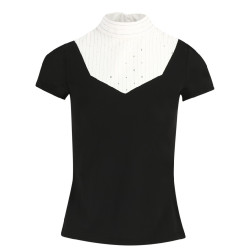 Polo Equithème Lerma maniche corte Nero