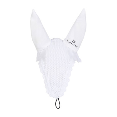 Cuffia antimosche lunga Equestro Bianco Cuffia antimosche lunga Equestro Bianco