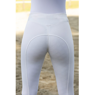Leggings da equitazione ClassicStar Covalliero Bianco