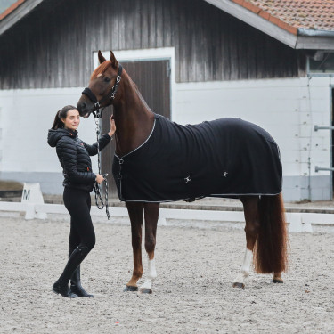 Cavezzone Kiel con imbottitura in pile Horze Nero